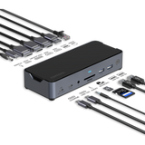 USB-C Triple HDMI/DP Monitor 14 Port Docking Station