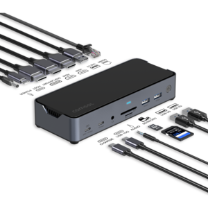 USB-C Universal Triple HDMI/DP Monitor 14 Port Docking Station