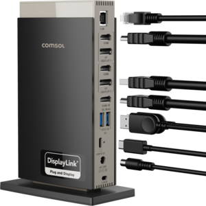 USB-C Universal Triple HDMI/DP Monitor 14 Port Docking Station