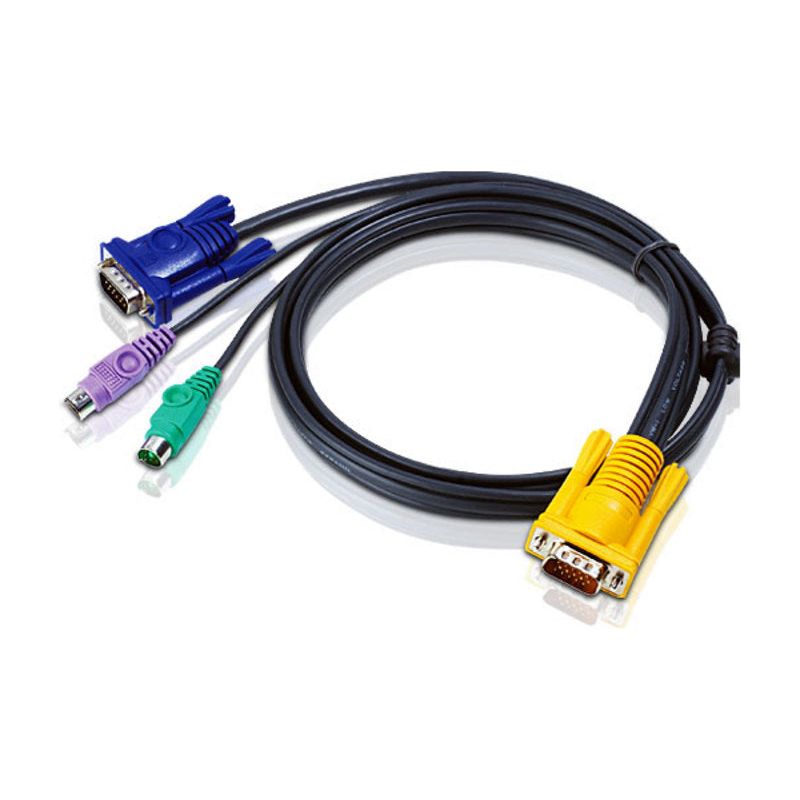 Aten KVM Cable 3m with VGA & PS/2 to 3in1 SPHD  to suit CS7xE, CS13xx, CS17xxA, CS17xxi, CL5xxx, CL10xx, KL91xx, KN91xx