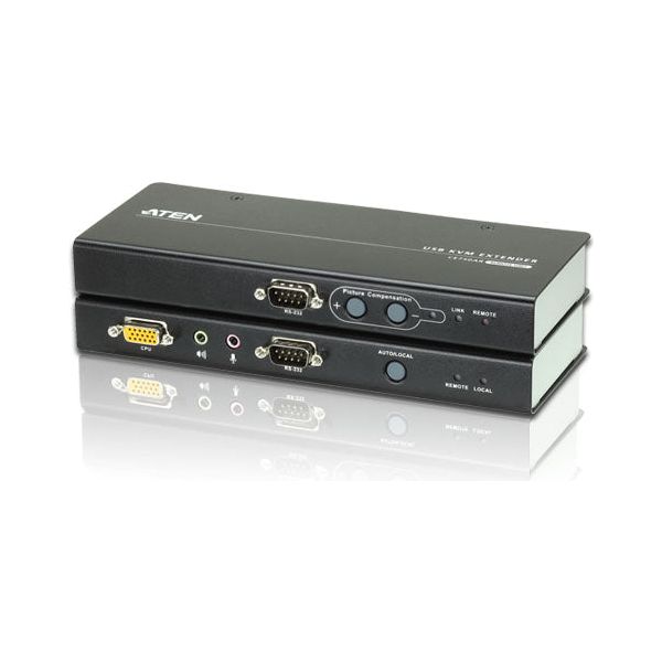 Aten KVM Extender Kit VGA/Audio Cat 5 Extender w/ Local Access, 1920x1200@60Hz 30m, 1600x1200@60Hz 150m, 1280x1024@60Hz 200m