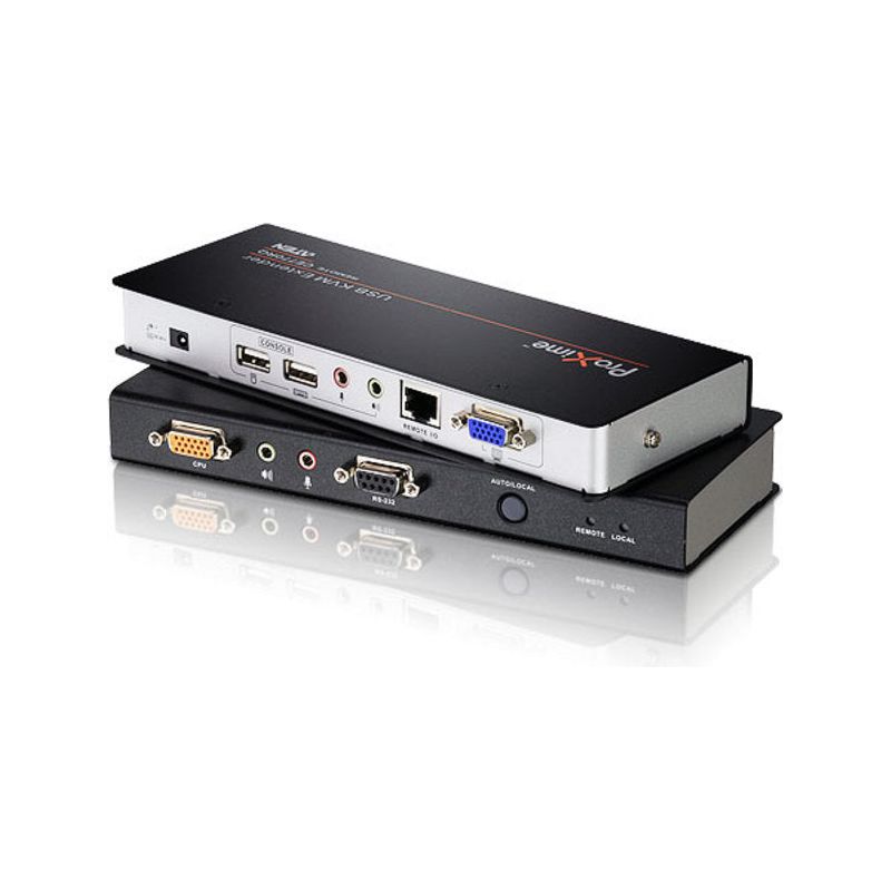 Aten KVM Extender Kit VGA/Audio Cat 5 Extender With Deskew, 1920x1200@60Hz 150m, 1280x1024@60Hz 300m