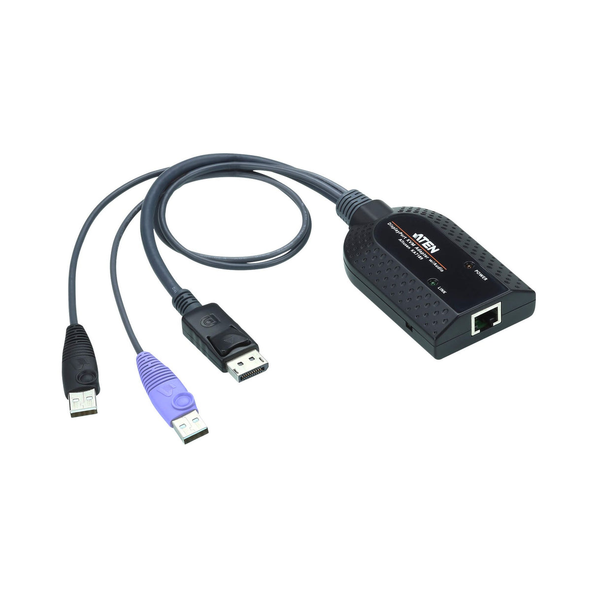 Aten KVM Cable Adapter with RJ45 to DisplayPort (w/ Audio Signal) & USB to suit KM and KN series