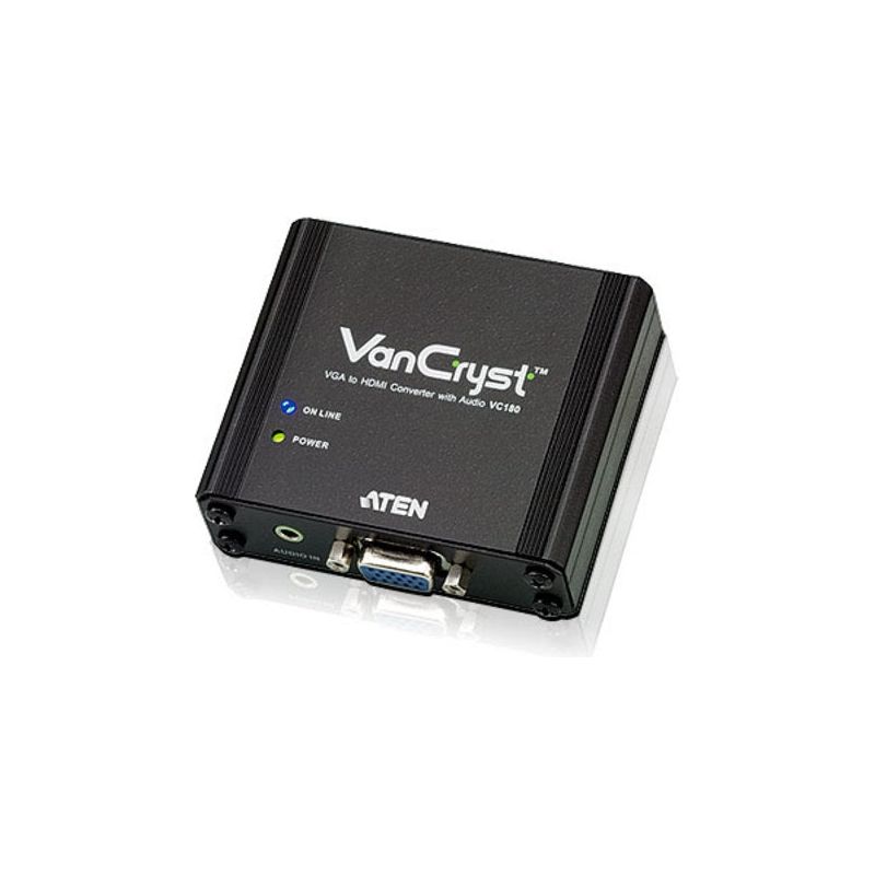 Aten VGA(F) to HDMI(F) Converter, supports up 1920x1200, converts analog VGA signals to HDMI output