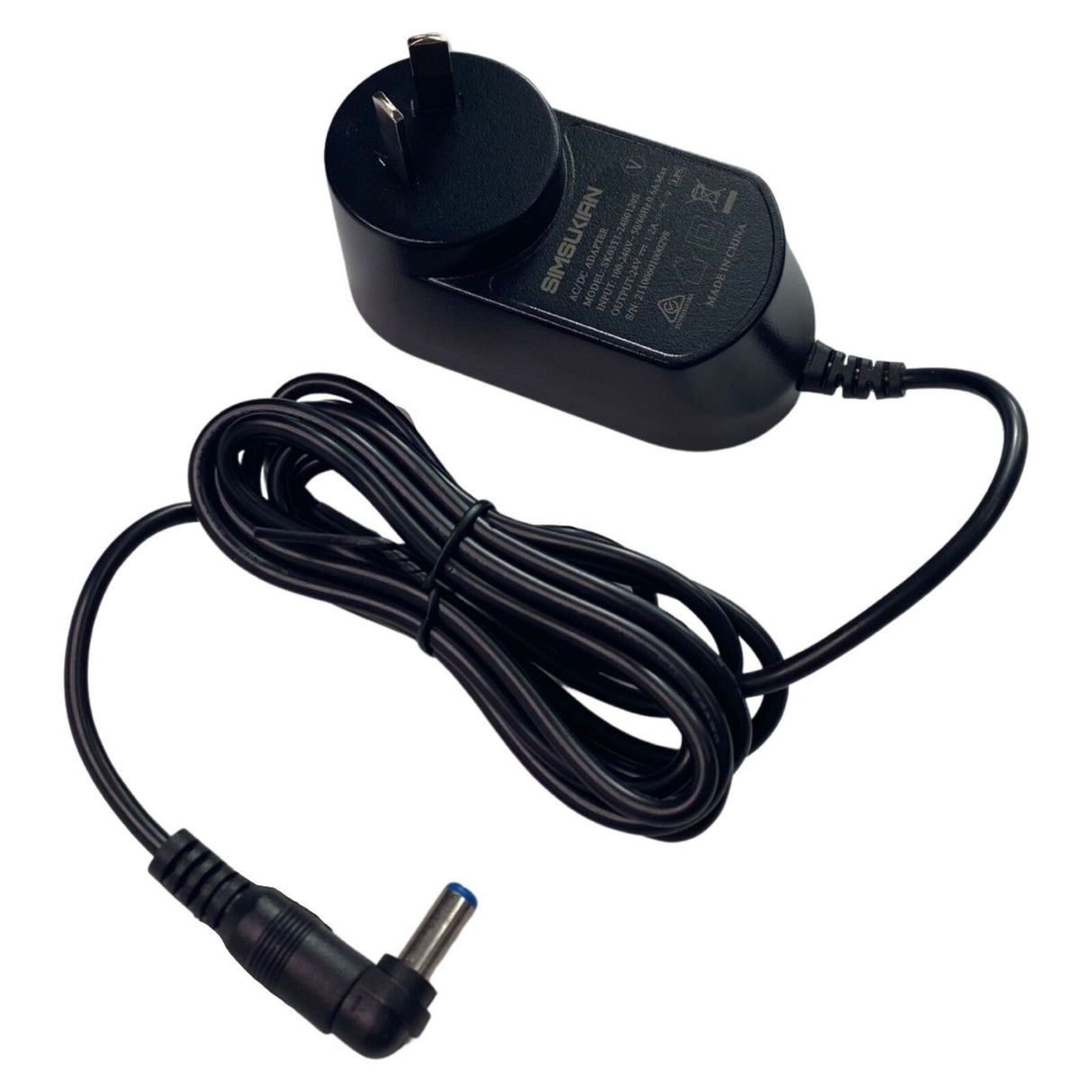 24V DC 1.2A POWER ADAPTER WITH REVERSIBLE 2.1 DC PLUG