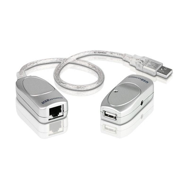 Aten Extender USB 2.0 Cat 5 Extender, extends up to 60m, supports USB speeds up to 12Mbps, Plug an Play,