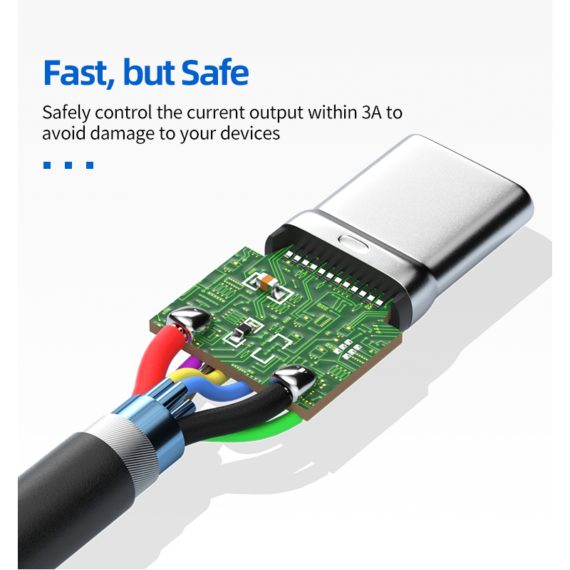 USB 3.2 GEN 2 A-C Cable Supports 10Gb / PD 60W Fast Charging