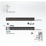 ATEN 8-Port USB 3.0 4K DisplayPort KVM Switch