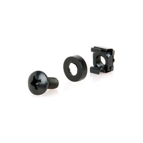 3 Piece M6 Cage Nut, 20pc Pack, Black