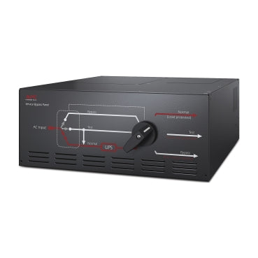 APC Service Bypass Panel, 230V, 125A, 2x hardwire input connectors, 8x IEC 60320 C19 outlets