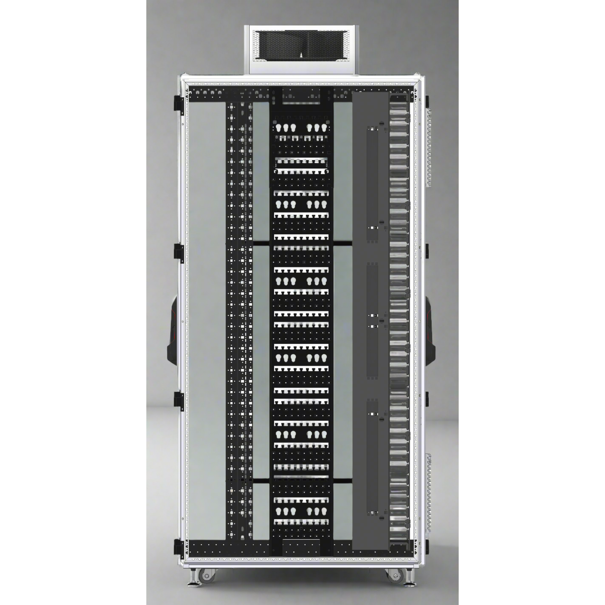 Rittal 42RU Acoustic Office Rack, Office Fan, 2 x Outlet Filters, Roof Cable Entry Verticle Cable ducts, 8-Way GPO PDU & Acoustic Material