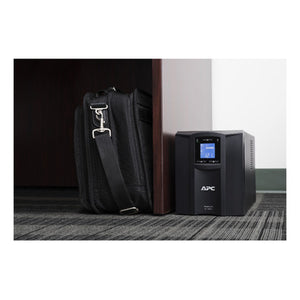 APC Smart-UPS C, Line Interactive, 1000VA, Tower, 230V, 8x IEC C13 outlets, SmartConnect port, USB and Serial communication, AVR, Graphic LCD