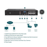 TP-Link VIGI NVR1008H 8 Channel Network Video Recorder, 24/7 Continuous Recording, Up To 10TB 4 Ch Playback, Up To 5MP (HDD Not Included)